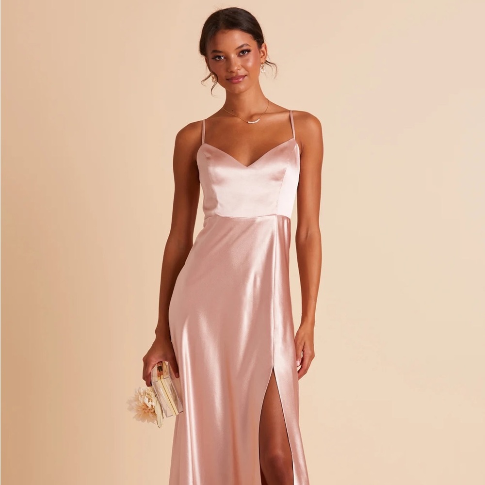 Birdy Grey - JAY DRESS Satin Rose Gold